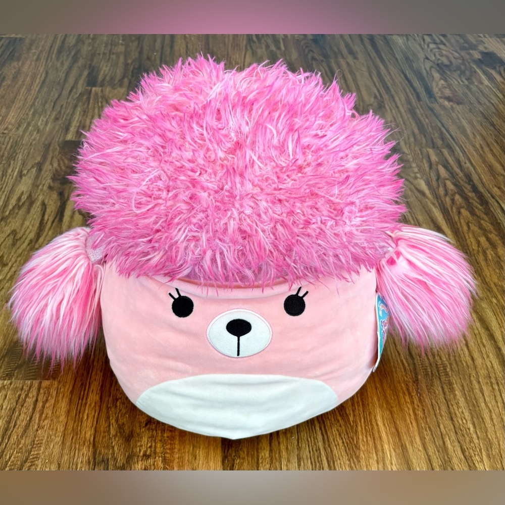 Chloe Squishmallow large 16” pink poodle plush, Squish-Doos, rare 2021 NWT